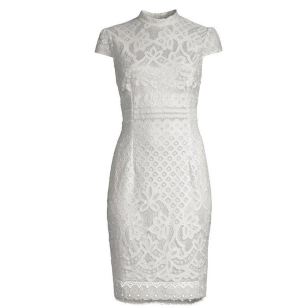Lace High neck Dress